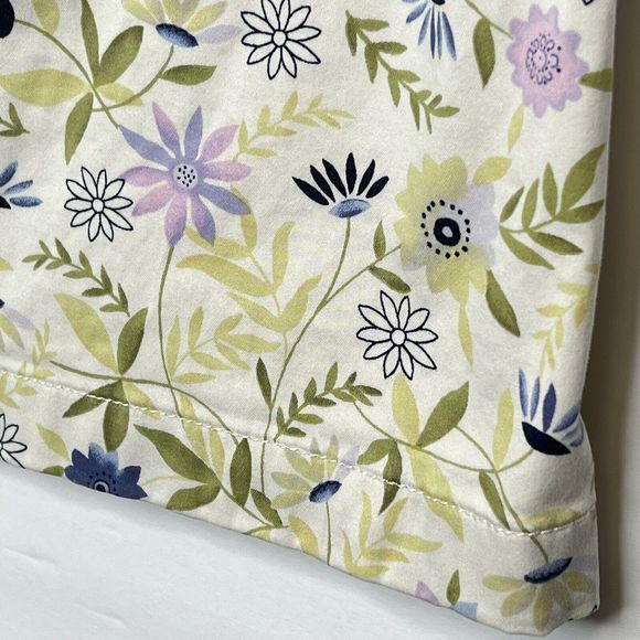 J Jill Skirt Live In Womens Sz 8P Multi-Color Floral Cotton Blend Stretch Zip - Picture 6 of 9